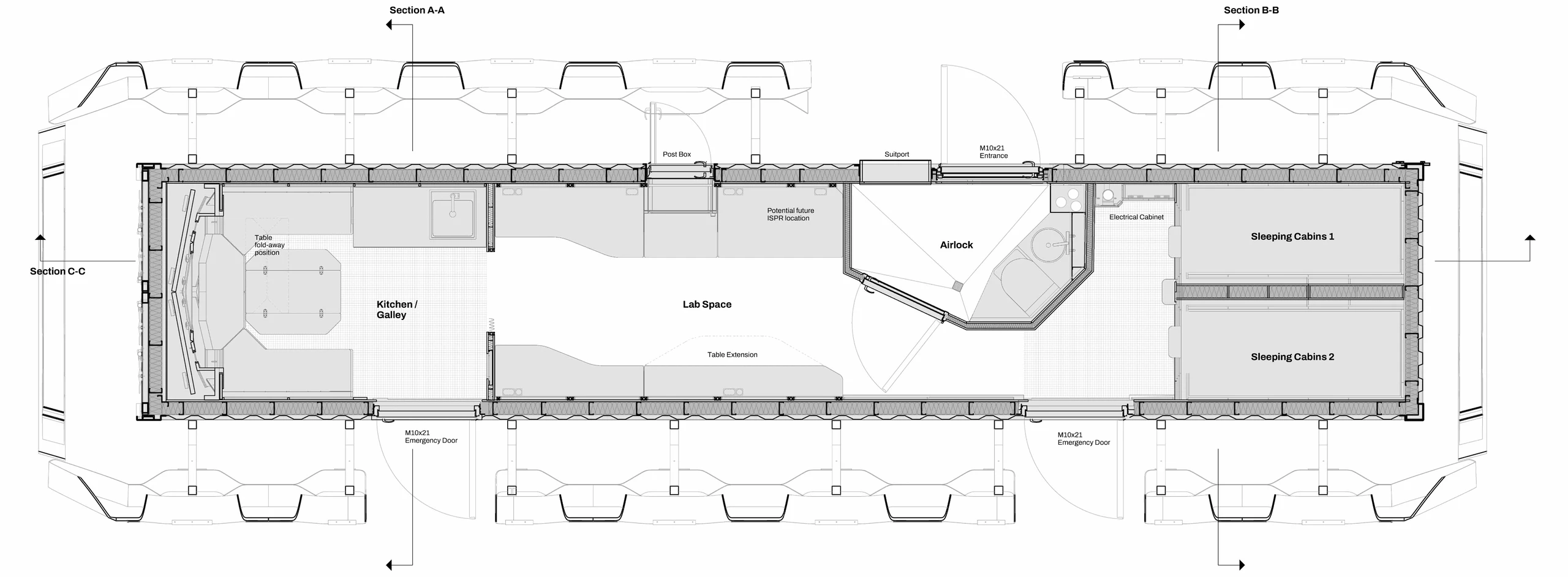 Floorplan of FLEXHab